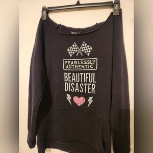 Women’s Beautiful Disaster  Pullover Sweatshirt